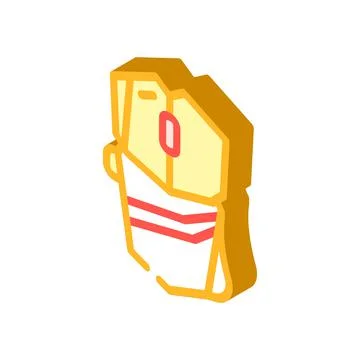 Mouse computer device isometric icon vector illustration Illustrazione stock