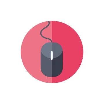 Mouse computer hardware isolated icon Stock Illustration