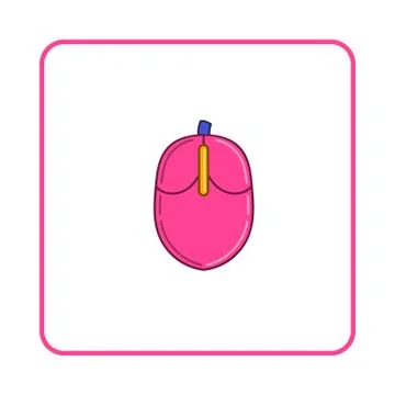 Mouse of computer icon, simple style Stock Illustration