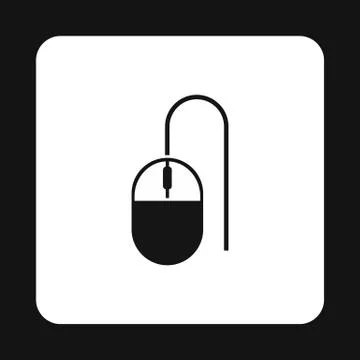 Mouse of computer icon, simple style Illustrazione stock