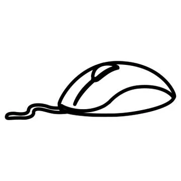 Mouse computer isolated icon Stock Illustration
