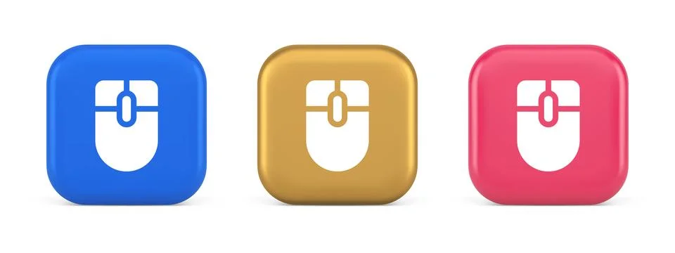 Mouse computer scrolling device cursor button click control cyberspace inte.. Illustrazione stock