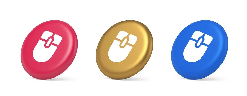 Mouse computer scrolling device cursor button click control cyberspace inte.. Stock Illustration