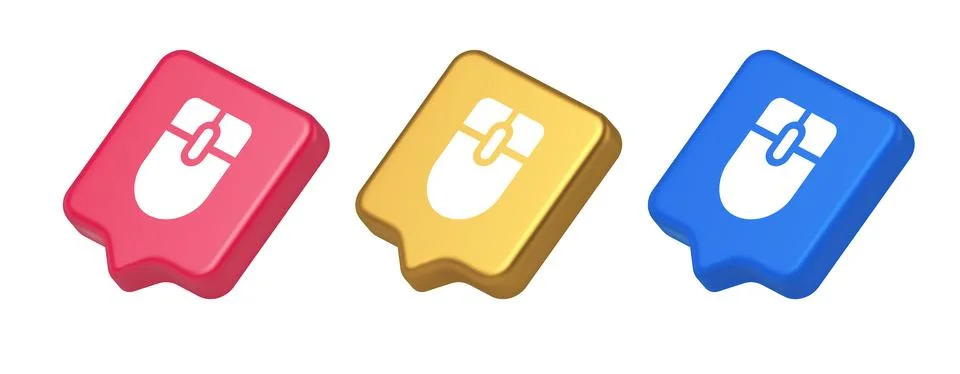 Mouse computer scrolling device cursor button click control cyberspace interf Stockillustratie