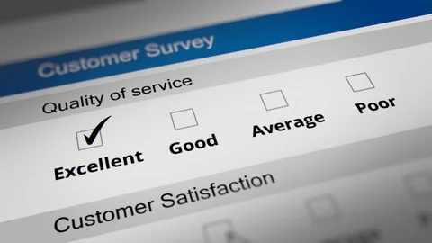 Mouse Cursor Checking Excellent, Good, Average and Poor Option Stock Footage 124290777