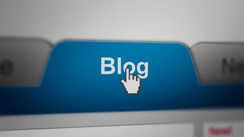 Mouse Cursor Choosing Blog Category For Website/Blog Stock Footage 118224467