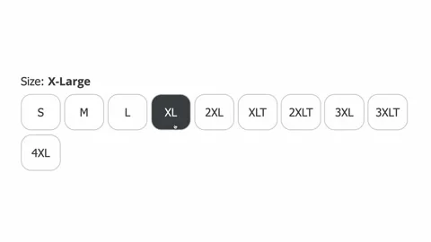 Mouse Cursor Choosing Clothing Size Drop-down List (S,M,L,XL). Stock Footage 221224284
