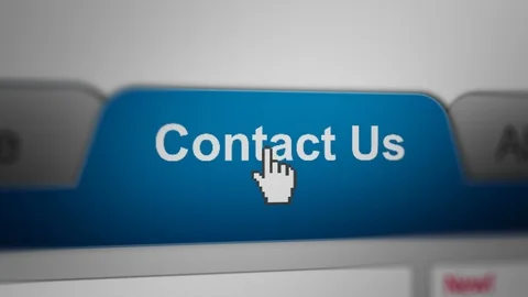 Mouse Cursor Choosing "Contact Us" Tab Category For Web/Blog Stock Footage 118227500