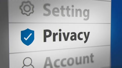 Mouse Cursor Clicking Privacy Setting Stock Footage 142963480