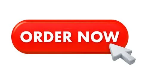 Mouse cursor clicking a red order now button Stock Illustration