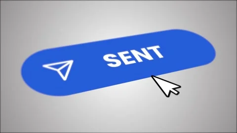 Mouse cursor clicking Send mail button animation isolated on white background 库存影片 330926406