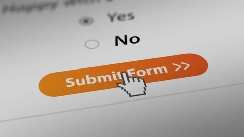 Mouse Cursor Clicking "Submit Form" Button Stock Footage 119616407
