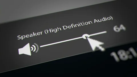 Mouse Cursor Decrease Audio Volume on Operating system 库存影片 118997353