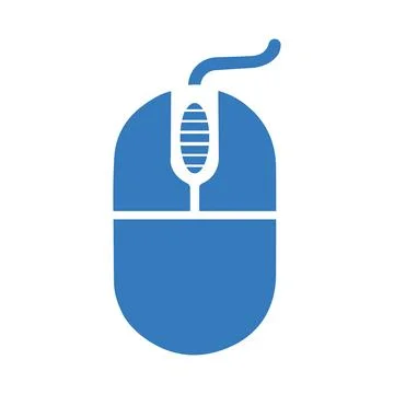 Mouse, cursor icon. Blue color design. Illustrazione stock
