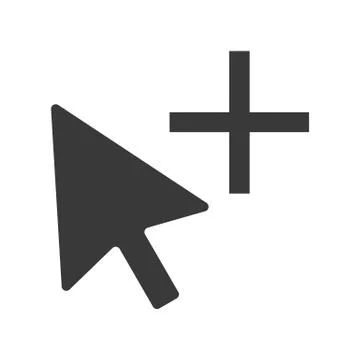 Mouse Cursor Icon Copy Vector Stock Illustration