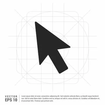 Mouse cursor icon Illustrazione stock