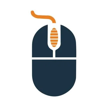 Mouse, cursor icon. Simple color vector. Illustrazione stock