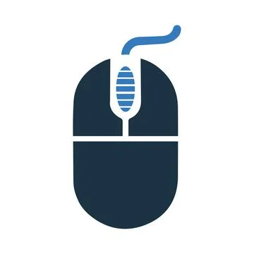 Mouse, cursor icon. Simple editable vector illustration. Ilustración de archivo