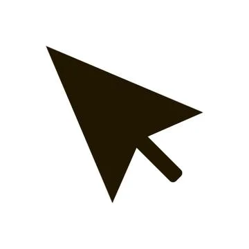 Mouse cursor icon in trendy flat style isolated. Eps 10. イラスト素材