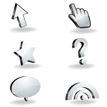 Mouse cursor icons Stock Illustration