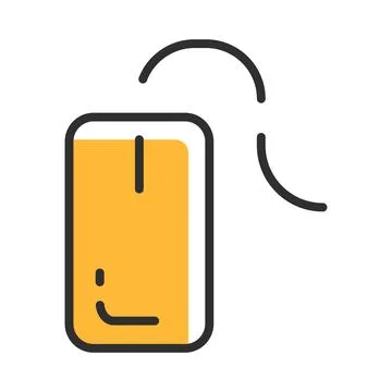 Mouse cursor line icon i color. Vector illustration Illustrazione stock