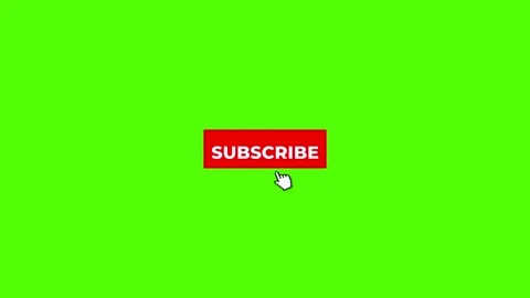 Mouse cursor moves and clicks on subscribe button Green background Stock Footage 140452684