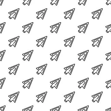 Mouse cursor pointer pattern digital web background 库存插图
