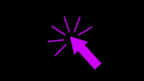 Mouse cursor Pointer symbol.computer cursor click animation button save dow.. Stock Footage 310280836