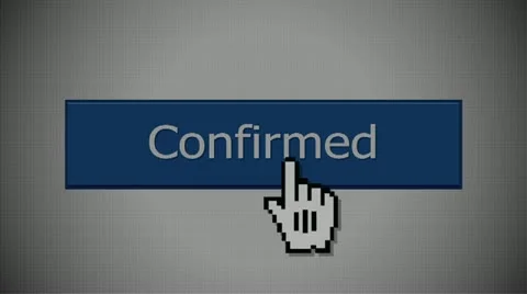 Mouse Cursor Pushes Confirm Button Stock Footage 11882919