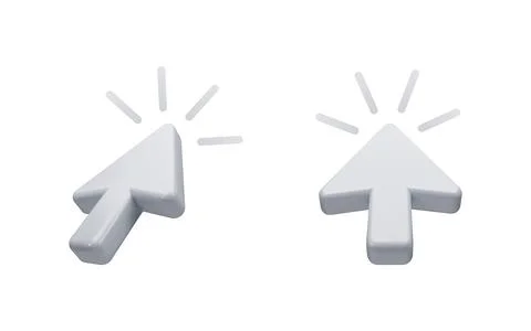 Mouse cursor selecting clicking choosing internet interface Stock Illustration