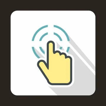 Mouse cursor selection icon, flat style Stock Illustration