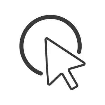 Mouse Cursor Selection Vector Illustrazione stock