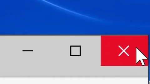Mouse Cursor Slides Over And Closes Window Box on Web Page. Stock Footage 146986563