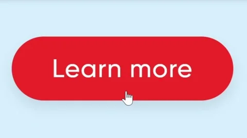 Mouse Cursor Slides Over And Clicks Learn More Button. Device Screen View 스톡 동영상 149004111