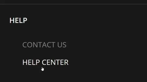 Mouse Cursor Slides Over And Clicks Help Center on Company Web Page. Stock Footage 151537776