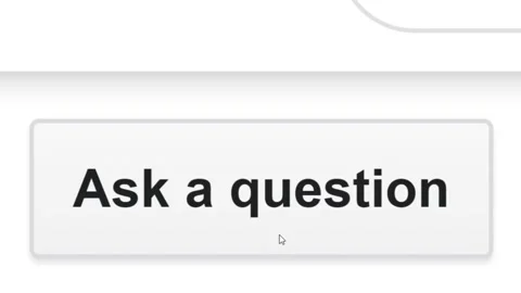 Mouse Cursor Slides Over And Clicks Ask A Question. Device Screen View Stock Footage 151847304