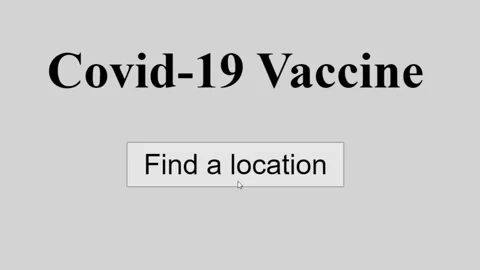 Mouse Cursor Slides Over And Clicks Find a Location For Covid-19 Vaccine Stock Footage 151992161