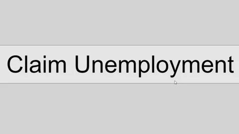 Mouse Cursor Slides Over And Clicks Claim Unemployment on Web Page. == 스톡 동영상 152092519