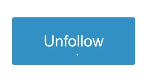 Mouse Cursor Slides Over And Clicks Unfollow on Web Page Software Program Stock Footage 152992835