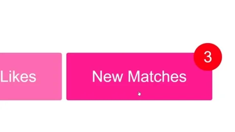 Mouse Cursor Slides Over And Clicks New Matches on Dating App Stock Footage 154478485