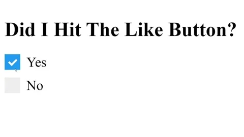 Mouse Cursor Slides Over And Clicks Checkbox For Did I Hit The Like Button Stock Footage 154901774
