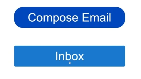 Mouse Cursor Slides Over And Clicks Email Inbox. Device Screen View Stock Footage 164159910