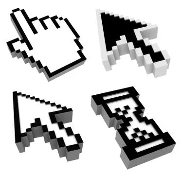 Mouse cursors Stock Illustration