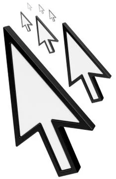 The mouse cursors Stock Illustration