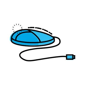 Mouse device computer isolated icon Stock Illustration