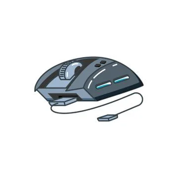 Mouse device isolated icon 스톡 일러스트