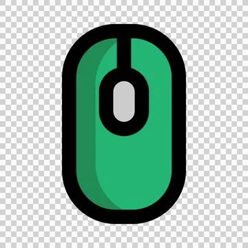 Mouse flat icon. electronic technology, computers, devices. Illustrazione stock