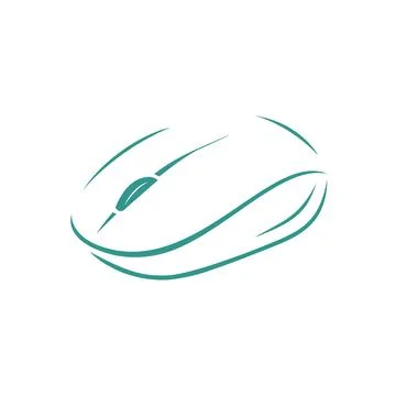 Mouse flaticon logo Stock Illustration