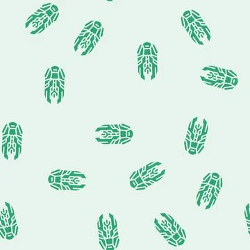 Mouse gaming pc glyph seamless pattern Illustrazione stock