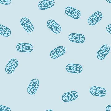 Mouse gaming pc line seamless pattern Illustrazione stock